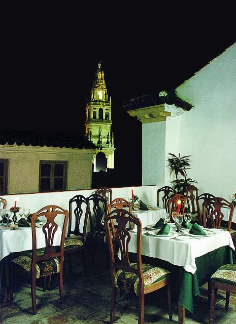 Cenas flamencas. restaurante 'patio de la juderÃa'