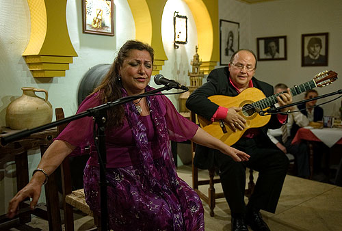 Carmen de la Jara y Rafael Trenas en el Rincón del Cante