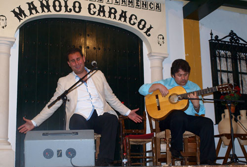 'EL TROYA' Y CALDERITO EN LA PEÑA 'MANOLO CARACOL' DE MONTALBÁN