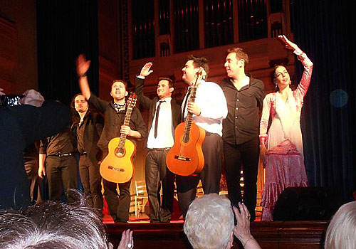 Fin de Fiesta de los artistas de la Peña El Mirabrás en el II Festival de Peñas Flamencas de Lyon