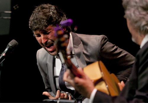 Arcángel y Miguel Ángel Cortés en los Jueves Flamencos de Cajasol. Foto: Jaime Martínez.