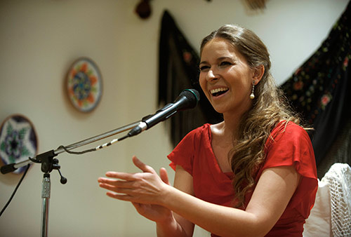 Recital de cante de Rocío Márquez en la Peña Flamenca Fosforito.Foto: Toni Blanco.