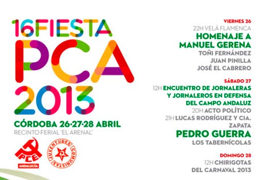 Fiesta del PCA 2013 en Córdoba