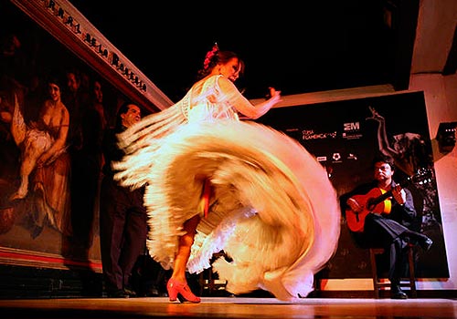 Espectáculo flamenco en el Tablao Corral de la Morería. Foto: www.corraldelamoreria.com