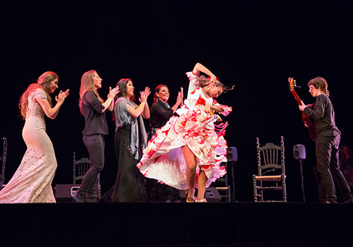 Espectáculo 'Mujeres nacidas para el flamenco' en el Teatro Cánovas de Málaga. Foto: Pepe Portillo.