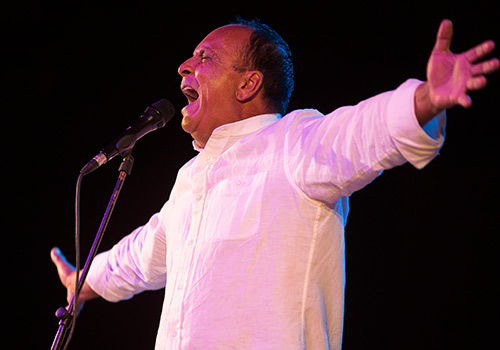 'El Pele', en su última actuación en la Cata Flamenca de Montilla. Foto: Miguel Valverde.