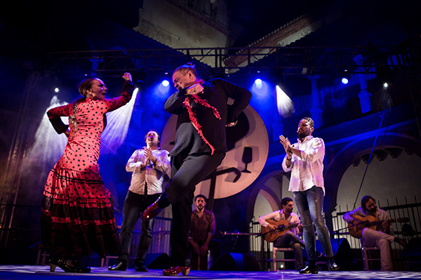 Antonio Canales y Carmen La Talegona, en Compás de San Francisco. Foto: Miguel Valverde.