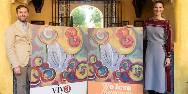 Javier Villa y Laura Sánchez, en la presentación de We love Flamenco 2019. Foto: cordobaflamenca.com