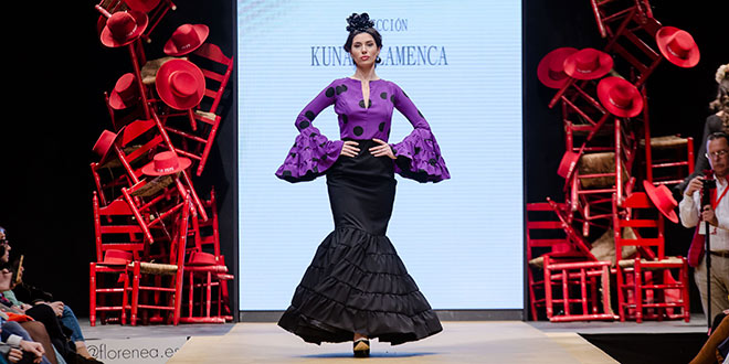 Pasarela Flamenca de Jerez 2019. Maruja Lunares. Kuna Flamenca, Moda Flamenca