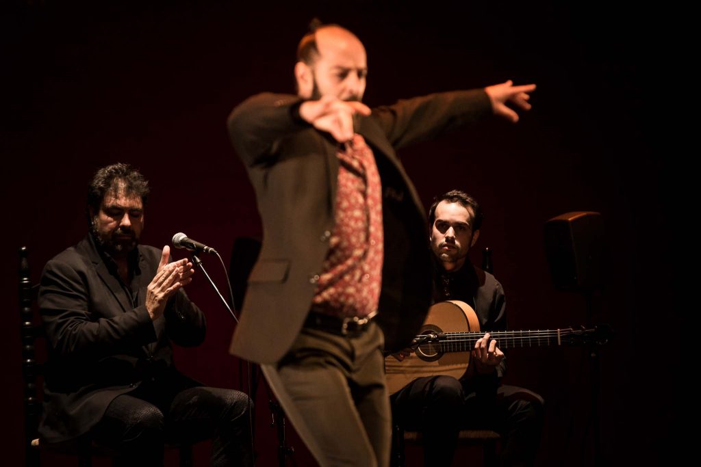 El guitarrista José Fermín Fernández en la final del Concurso Nacional de Arte Flamenco de Córdoba 2019. Foto: M. Valverde.