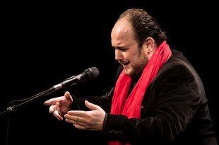 Francisco Escudero 'El Perrete', en uno de los momentos de su actuación en la fase final del Concurso Nacional de Arte Flamenco de Córdoba 2019. Foto: M. Valverde.