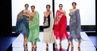 Nueva colección de trajes de flamenca de Bordados Manuela Romero en Simof. Foto: Chema Soler.