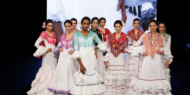 Nueva colección de trajes de flamenca de Miabril en Simof. Fotos: Chema Soler.