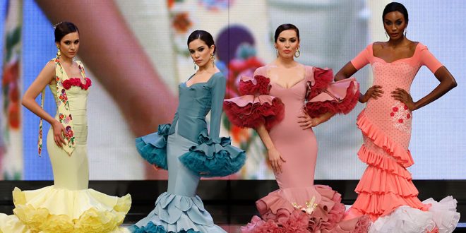 Nueva colección de trajes de flamenca de Sara Sanabria en Simof 2020. Fotos: Chema Soler.