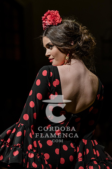Nueva colección de trajes de flamenca de Faly de Macarena Beato en la Pasarela Flamenca de Jerez 2020. Foto: Christian Cantizano.