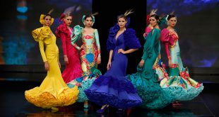 Nueva colección de trajes de flamenca de Ana Morón en Simof 2020. Foto: Chema Soler.
