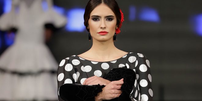 Nueva colección de trajes de flamenca de Javier García en Simof 2020. Foto: Chema Soler.