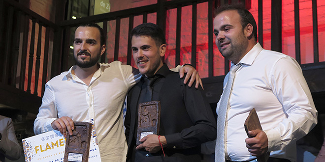 Ganadores del Concurso Talentos Flamencos Modalidad de Guitarra Flamenca. Foto: F.C.Heeren.