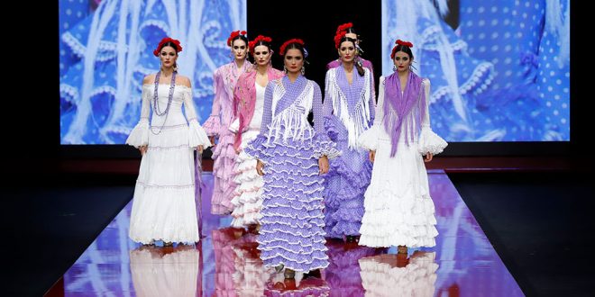 Simof 2022. Pilar Vera. Moda flamenca y complementos. Trajes de flamenca.