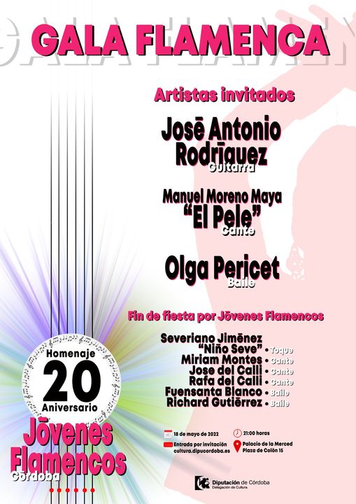 Gala Flamenca 20º aniversario del Certamen de Jóvenes Flamencos @ Patio Blanco de la Diputación de Córdoba | Córdoba | Andalucía | España