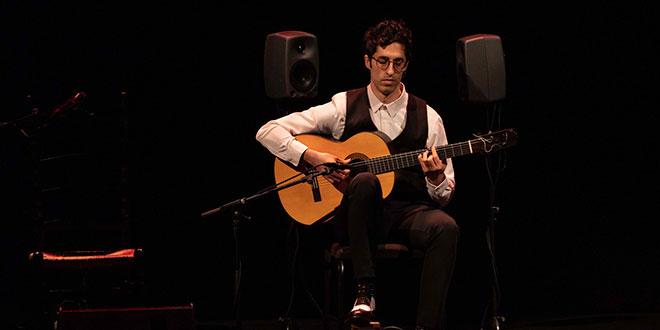 Alfonso Linares, en la fase final del XXIII Concurso Nacional de Arte Flamenco.