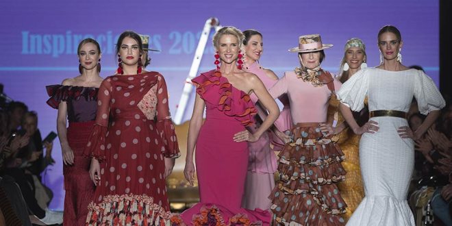 We love flamenco 2023. El Ajoli y Pepe Jiménez. Moda flamenca. Trajes de flamenca y complementos.