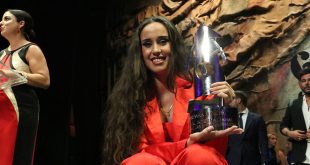 Rocío Luna, ganadora de la Lámpara Minera de La Unión.