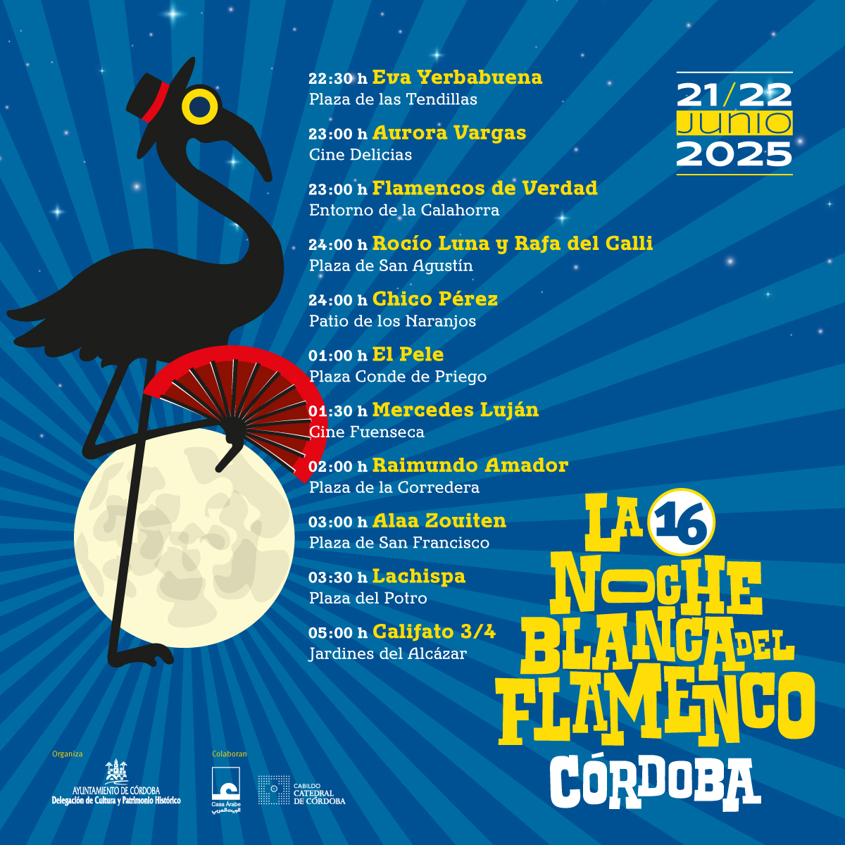 Conciertos de la Noche Blanca del Flamenco 2025