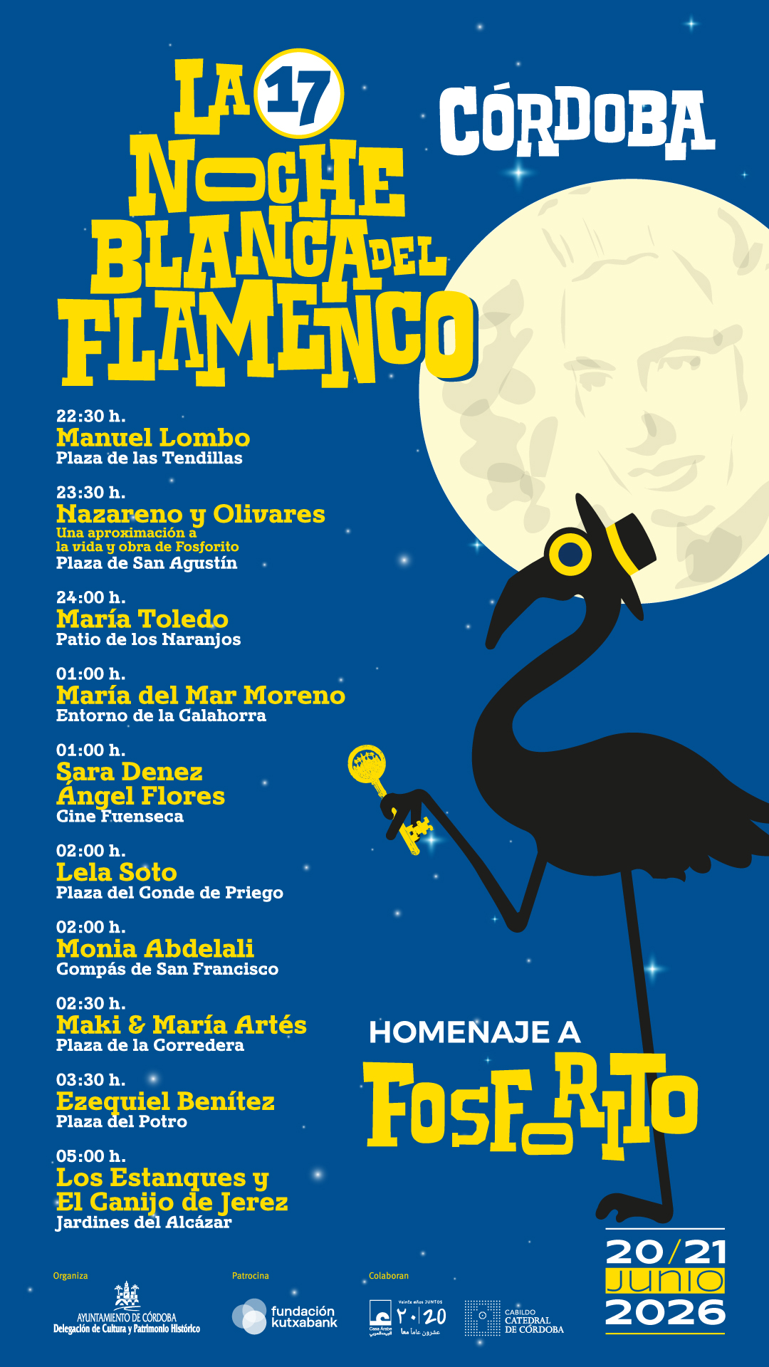 Conciertos de la Noche Blanca del Flamenco 2026