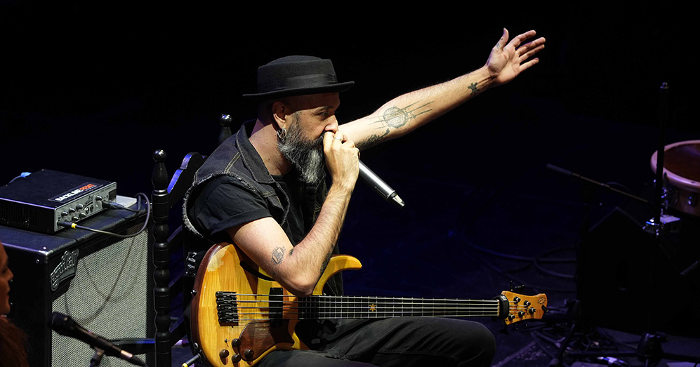 Juanfe Pérez, bajista flamenco.